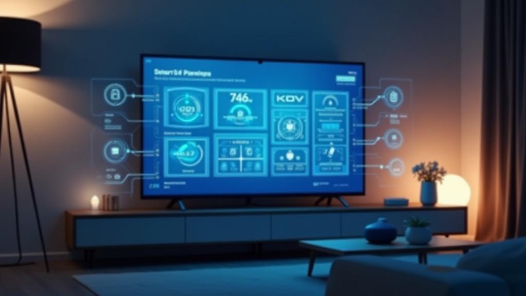 AuraVision Smart TV connecting with various smart home devices