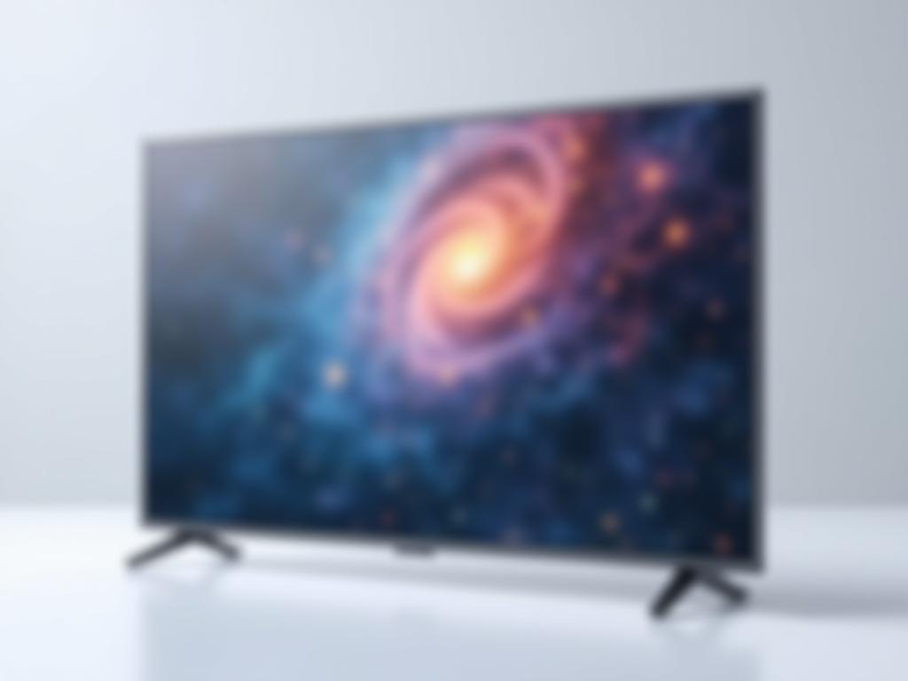Sleek AuraVision Smart TV Product Shot showing its thin bezels