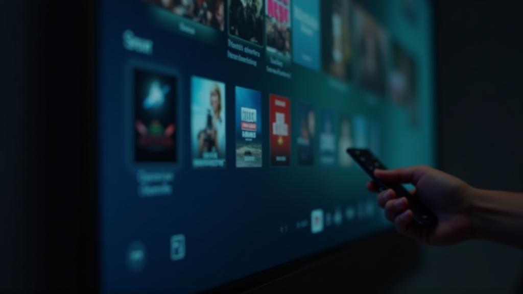 AuraVision Smart TV showing its intuitive user interface